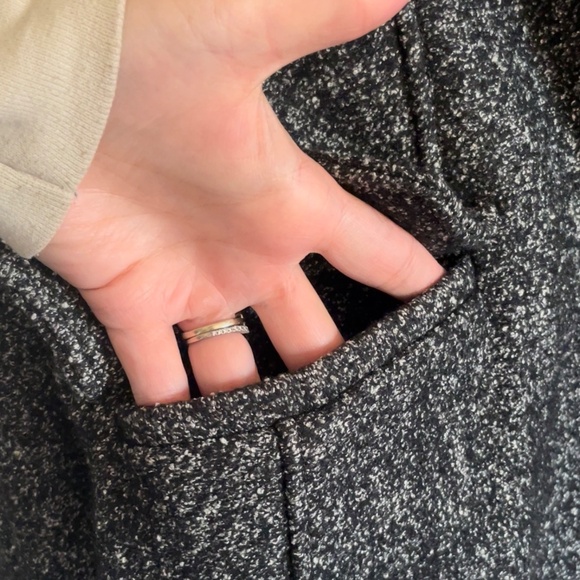 Banana Republic long wool blend grey gray coat jacket - Picture 8 of 8